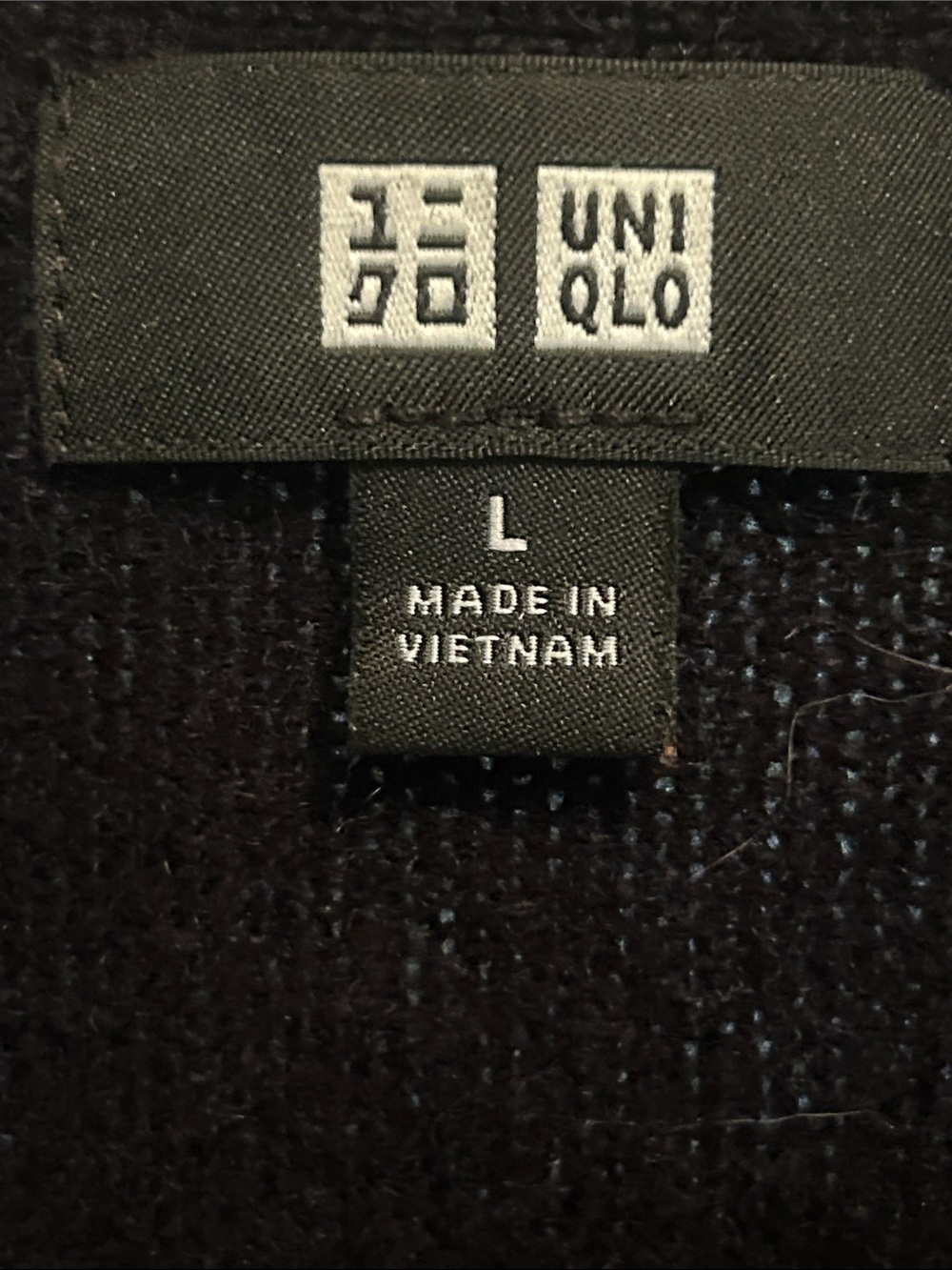 Uniqlo merino cardigan navy - Picture 3 of 4
